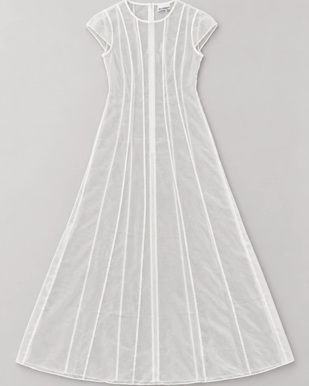 NWT Aligne Carly Sheer Maxi Dress in White